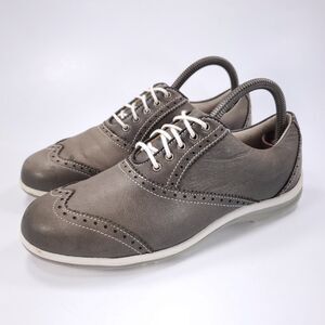 Footjoy LoPro Athletic Spikeless Golf Shoe Womens Size 7.5 97313 Gray White